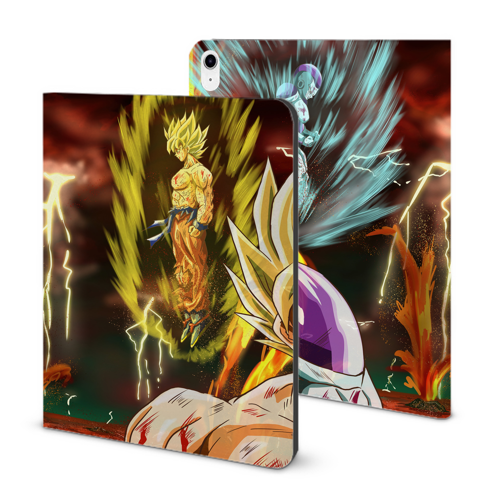 （画像用） ドラゴンボール DRAGON BALL IPad ケース ブック型 PUレザー TPU 耐衝撃 軽量 薄型 ペン収納なし 全面保護 IPad 各モデル対応